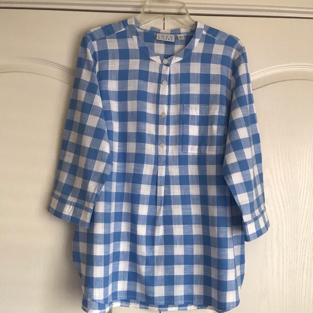 Joan Rivers Buffalo Check Tunic